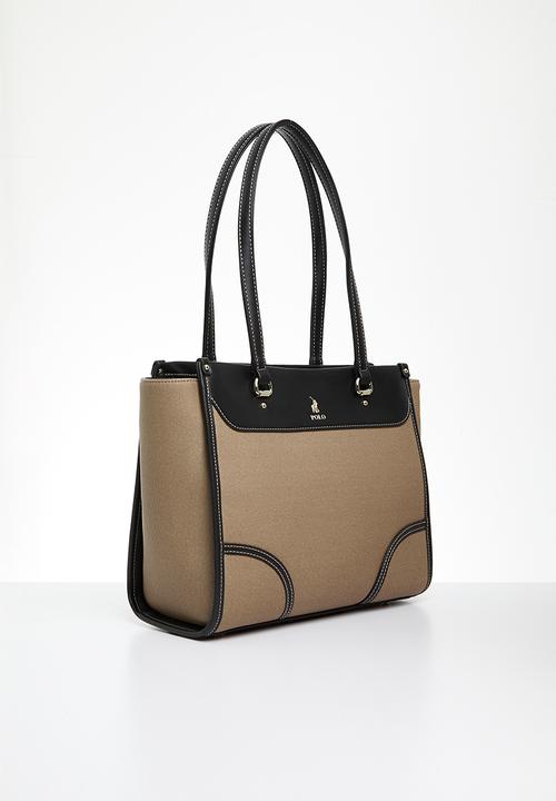 POLO - Sahara tote - neutral & black