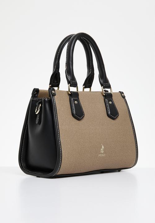 POLO - Sahara small shopper - neutral & black