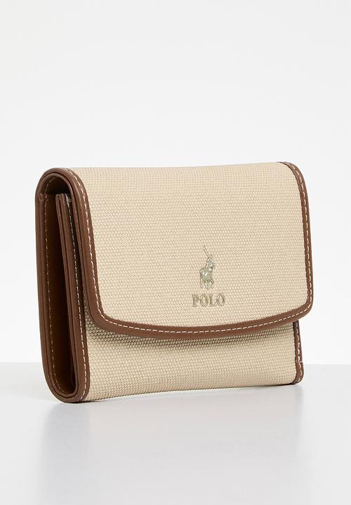 POLO - Sahara compact trifold purse - tan