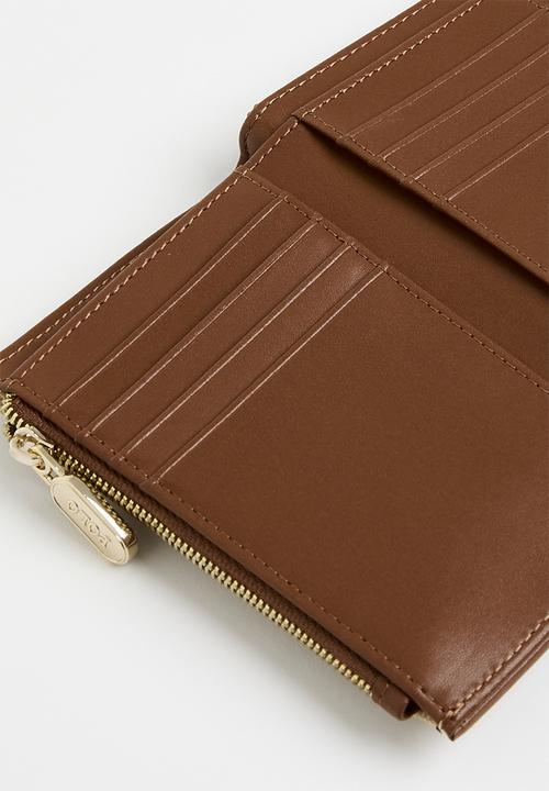 POLO - Sahara compact trifold purse - tan
