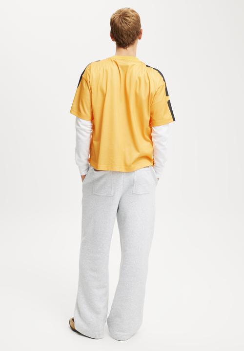 Cotton On - Super Baggy Track Pant - Grey Marle
