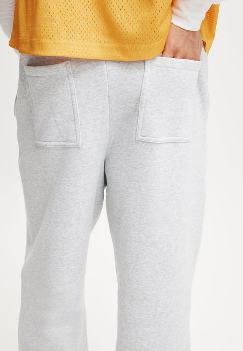 Cotton On - Super Baggy Track Pant - Grey Marle
