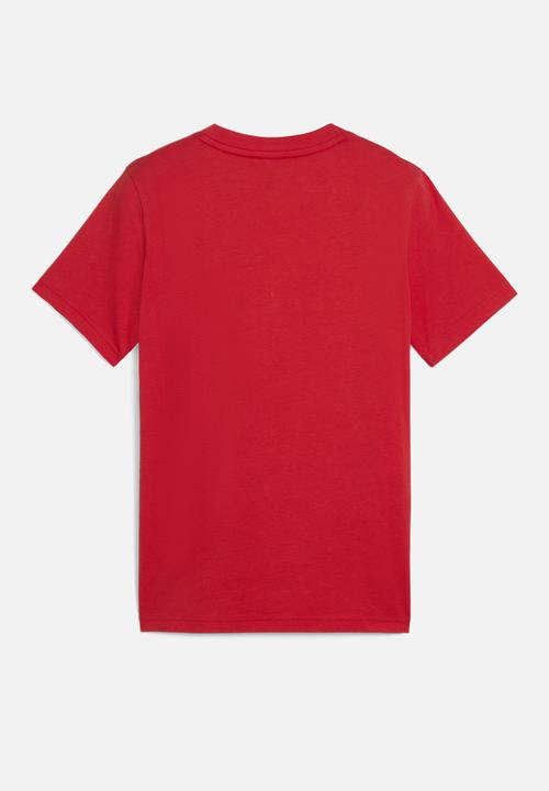 PUMA - ESS Puma Logo Tee B- Red
