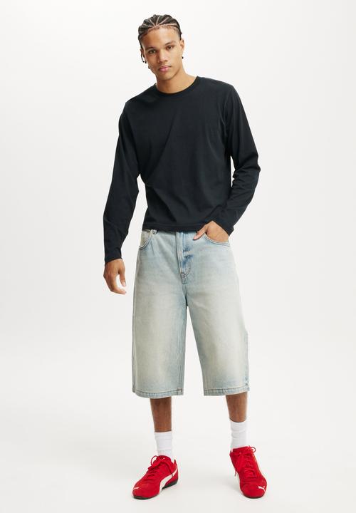 Cotton On - Cropped Fit Long Sleeve t-shirt - Black