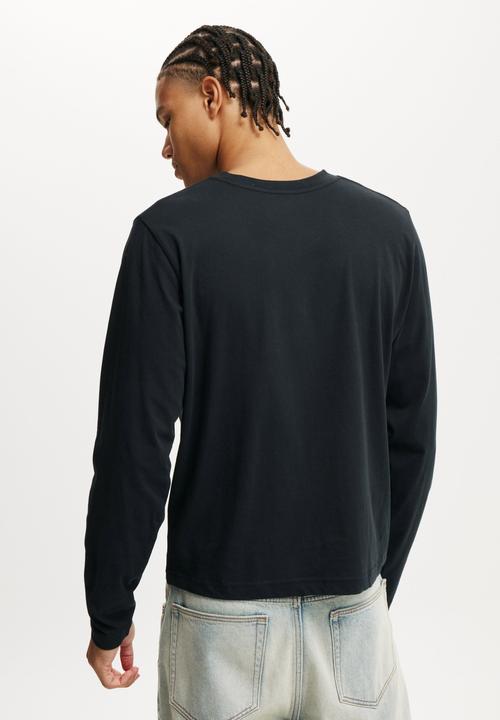 Cotton On - Cropped Fit Long Sleeve t-shirt - Black
