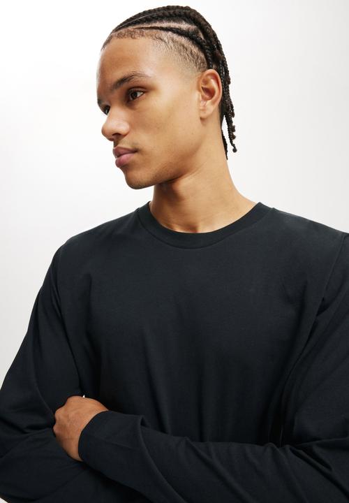 Cotton On - Cropped Fit Long Sleeve t-shirt - Black