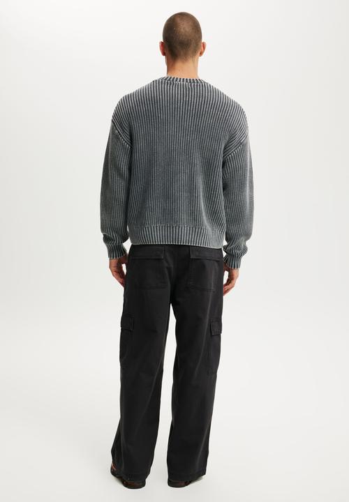 Cotton On - Axel Baggy Cargo Pant - Jet Black