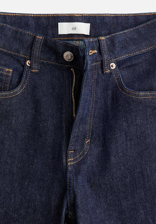H&M - Wide high jeans - dark denim blue