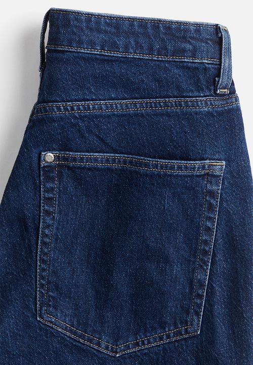 H&M - Curvy fit flared high jeans - blue