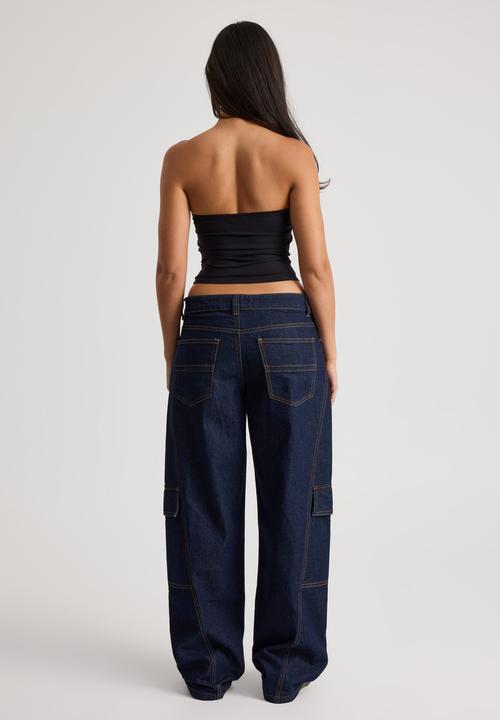 Factorie - Mid Rise Cargo Jean - Raw Indigo