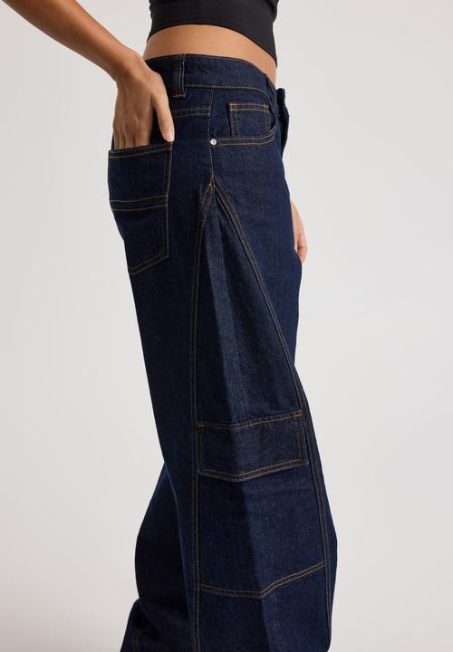 Factorie - Mid Rise Cargo Jean - Raw Indigo