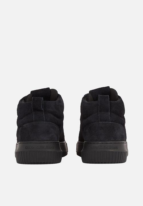 Calvin Klein - Chunky cupsole high suede - triple black