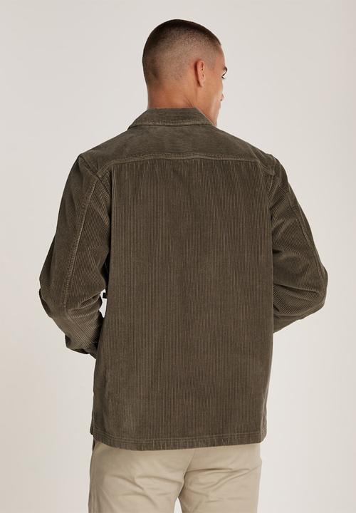 Calvin Klein - Corduroy overshirt - tarmac