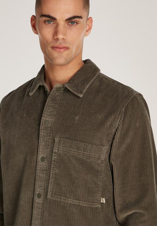 Calvin Klein - Corduroy overshirt - tarmac