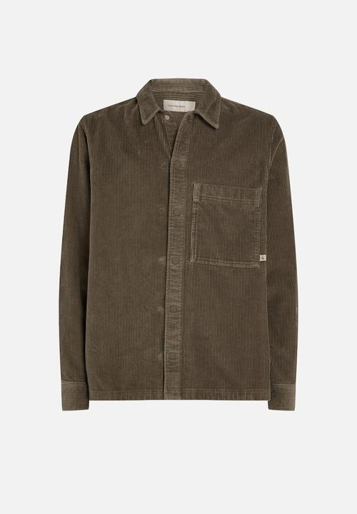Calvin Klein - Corduroy overshirt - tarmac