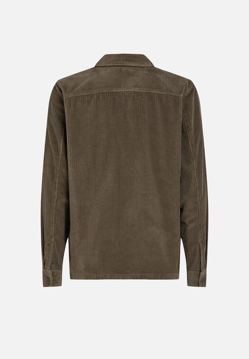 Calvin Klein - Corduroy overshirt - tarmac
