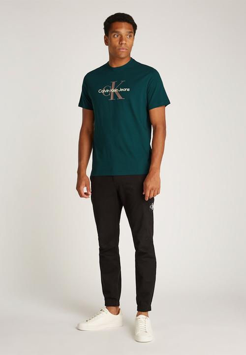 Calvin Klein - Ss hero monogram tee 30s eu opt - ponderosa pine