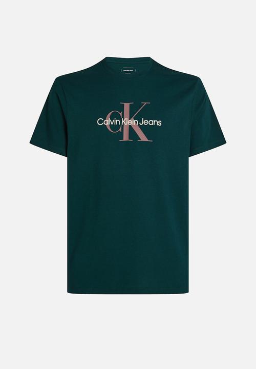 Calvin Klein - Ss hero monogram tee 30s eu opt - ponderosa pine