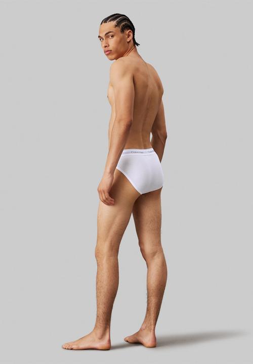 Calvin Klein - Low rise slip brief 3 pack - white