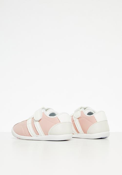Pop Candy - Girls pu sneaker - pink & white