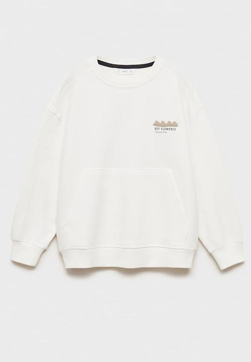 MANGO - Sweatshirt elements - natural white