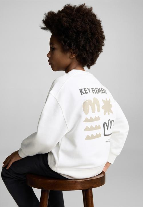 MANGO - Sweatshirt elements - natural white