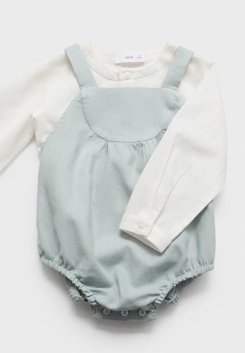 MANGO - Romper john - turquoise / aqua