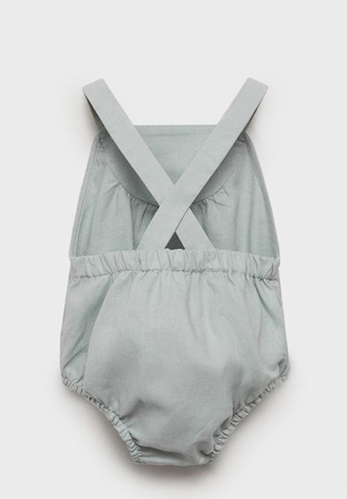 MANGO - Romper john - turquoise / aqua
