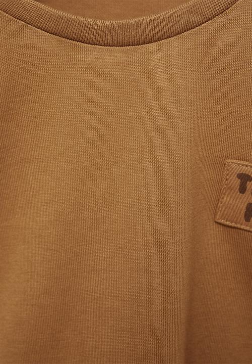 MANGO - T-shirt hunter - dark yelow
