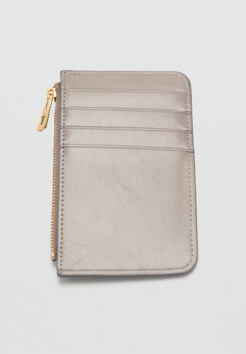 MANGO - Card holder m-- vale - grey
