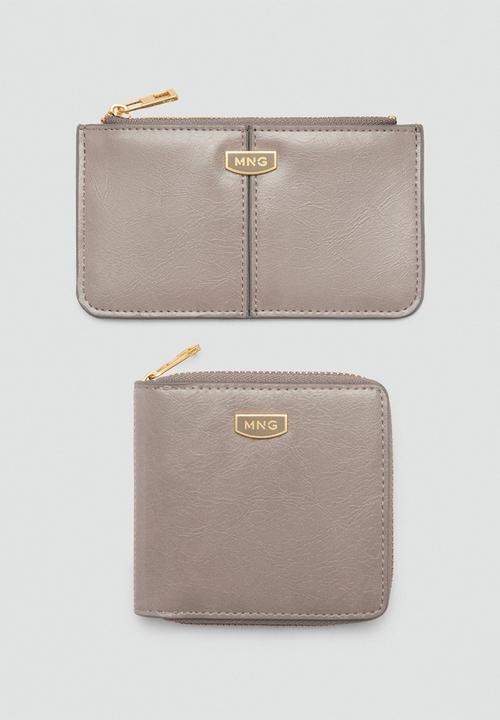 MANGO - Card holder m-- vale - grey