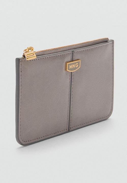 MANGO - Card holder m-- vale - grey