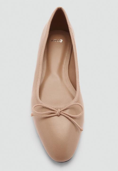 MANGO - Pova leather pump - medium brown