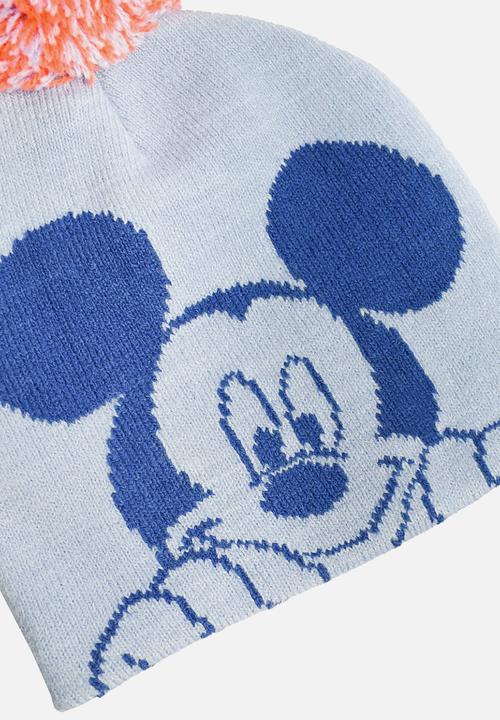 Character Group - Mickey baby 2 piece beanie & mitten set - blue