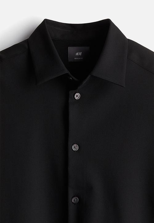 H&M - Regular fit twill shirt - black