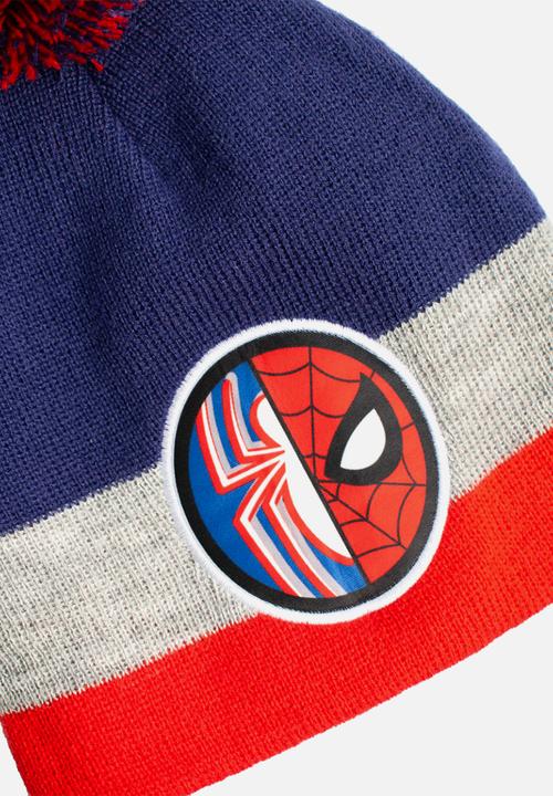 Character Group - Spiderman beanie & glove - blue