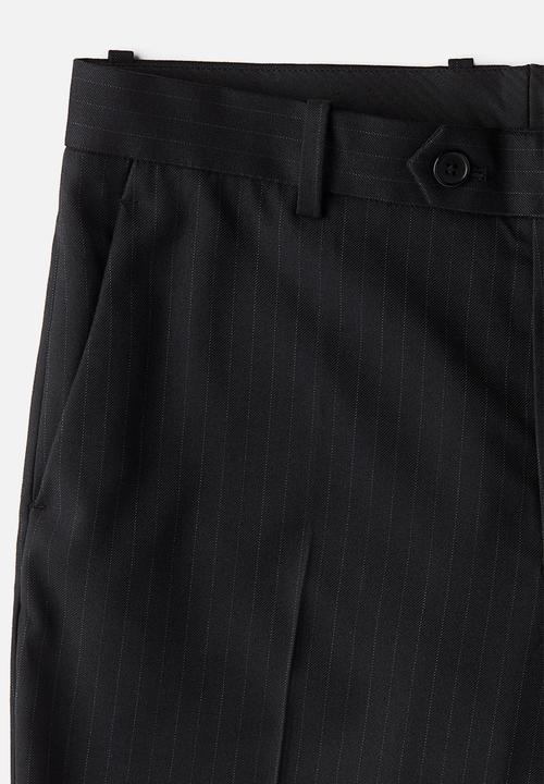 H&M - Regular fit suit trousers - dark grey pinstriped