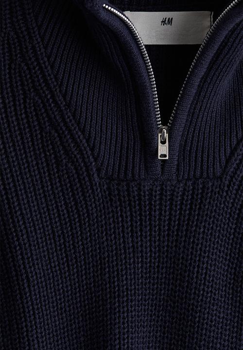 H&M - Zip-top jumper - navy blue