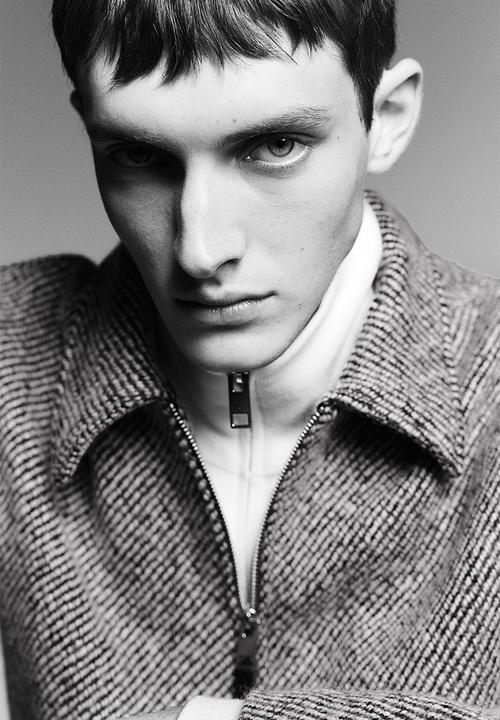 H&M - Regular fit wool-blend jacket - black & white