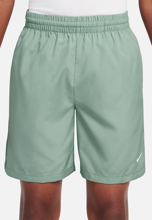 nike woven shorts steam white