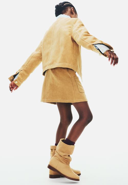 H&M - Patch-pocket skirt - beige