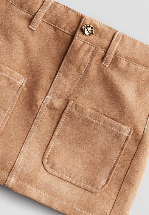 H&M - Patch-pocket skirt - beige