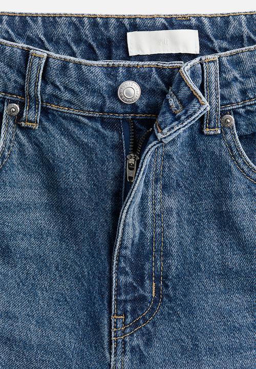 H&M - Crease-leg tapered jeans - blue