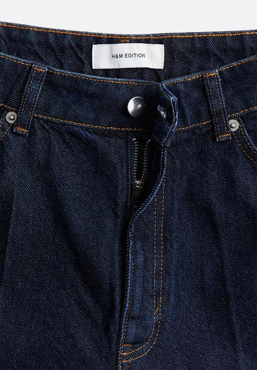 H&M - Crease-leg jeans - dark denim blue