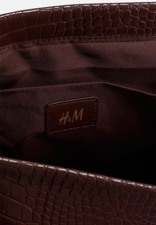 H&M - Oversized clutch - burgundy 