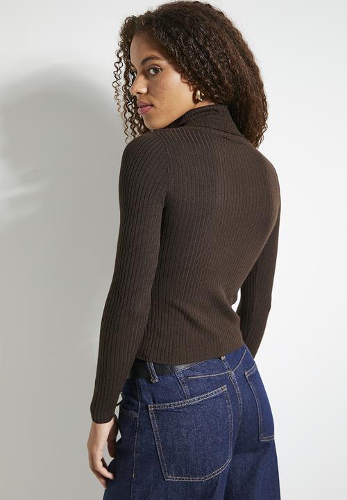 MANGO - Sweater Flurron - Dark Brown