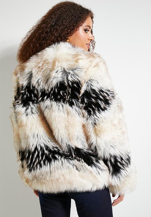 SISSY BOY - Fur-ever mine: Faux Fur Combination Jacket - multi