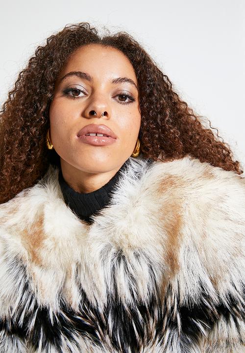 SISSY BOY - Fur-ever mine: Faux Fur Combination Jacket - multi