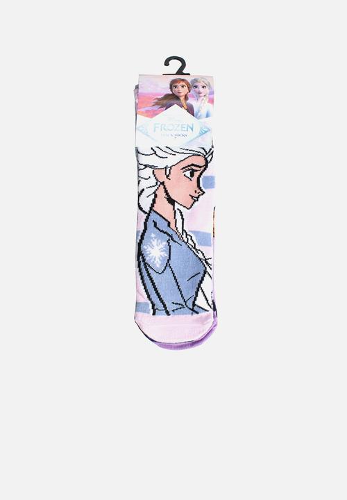 Character Group - Frozen 3pk anklet socks - purple