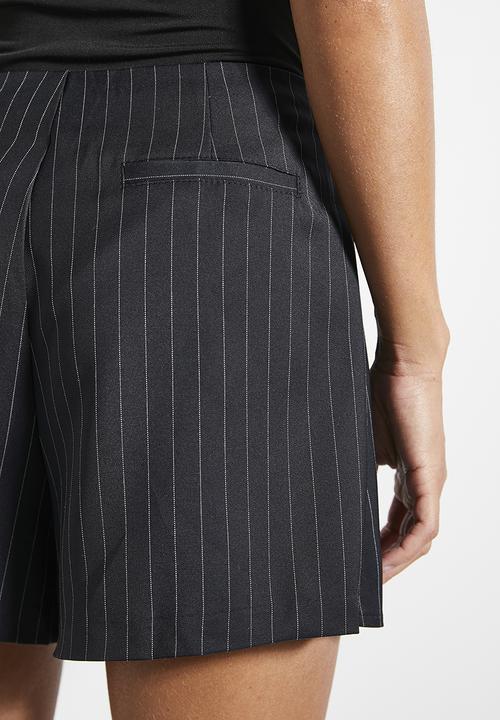 Superbalist - Formal wrap skort - ink pinstripe